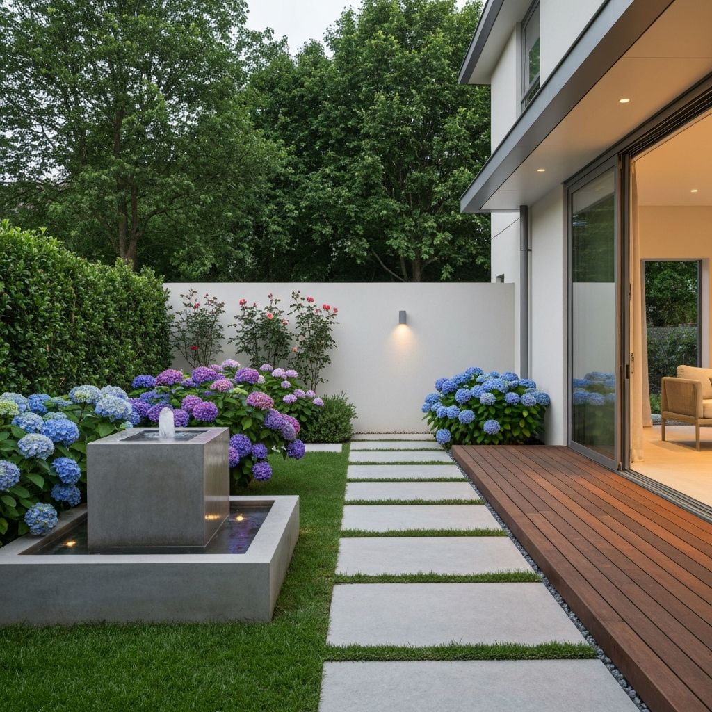 تصميم حديقة معاصرة